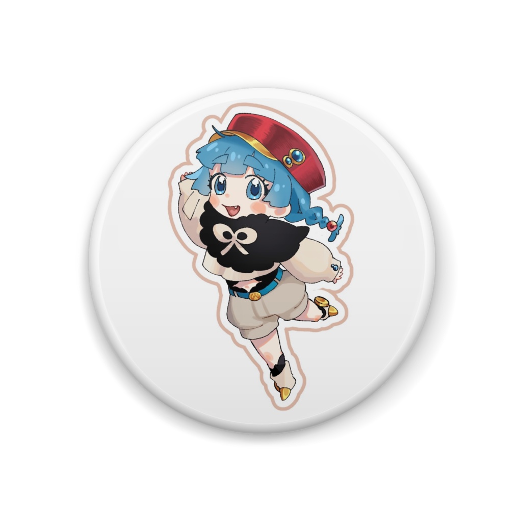 ぽちこ　ちびキャラ　缶バッチ