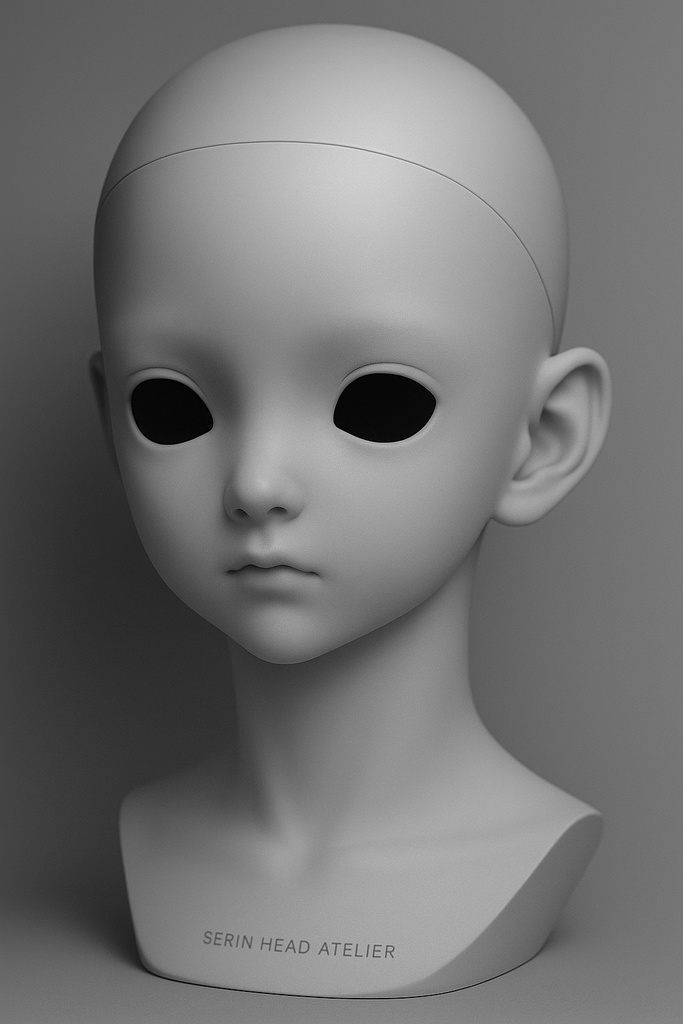 【カスタムヘッド原型】Serin Head Atelier|3面図デザイン