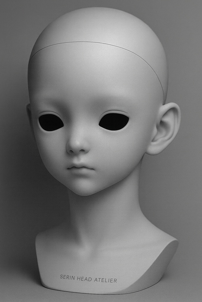 【カスタムヘッド原型】Serin Head Atelier|3面図デザイン