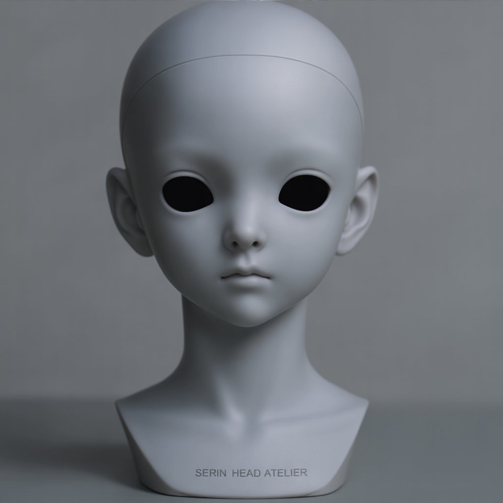 【カスタムヘッド原型】Serin Head Atelier｜3面図デザイン