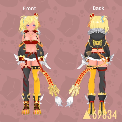 オリジナル3D モデル「レオナ=ライオンハート」