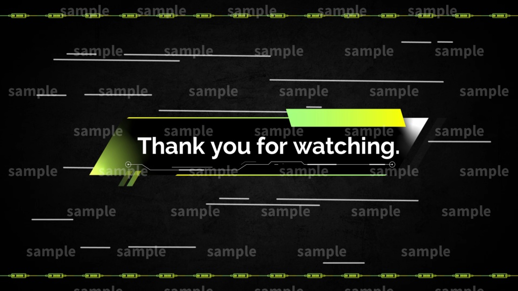 【Vtuber/配信者向け/配信素材】 配信エンディング/ED