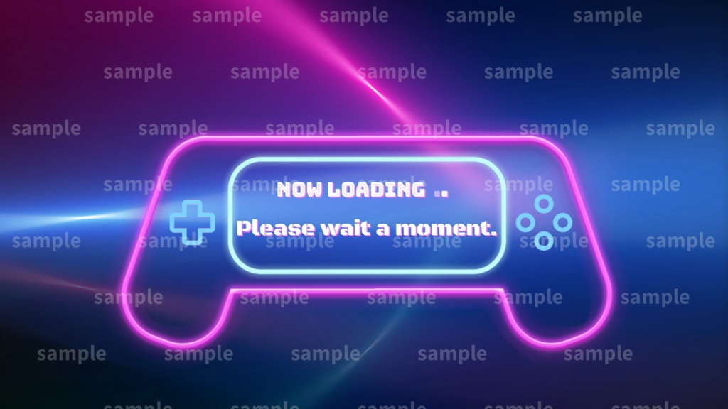 【Vtuber/配信者向け/配信素材】配信OP・待機画面・ロード画面/ネオン/neon