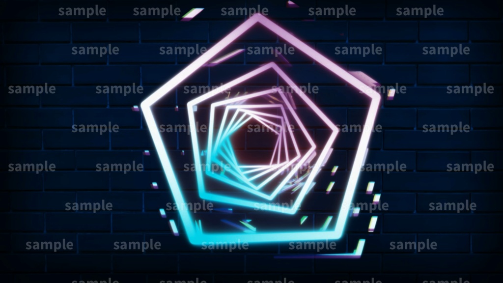 【Vtuber/配信者向け/配信素材】 配信エンディング/ED/neon/ネオン