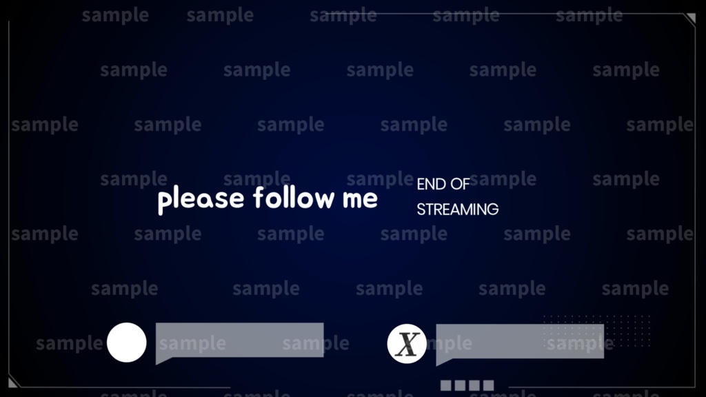 【Vtuber/配信者向け/配信素材】 配信エンディング/ED/neon/ネオン