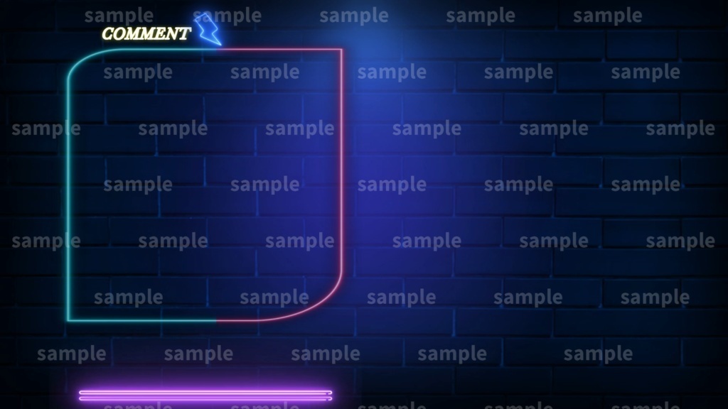 【Vtuber/配信者向け/配信素材】雑談画面/neon/ネオン