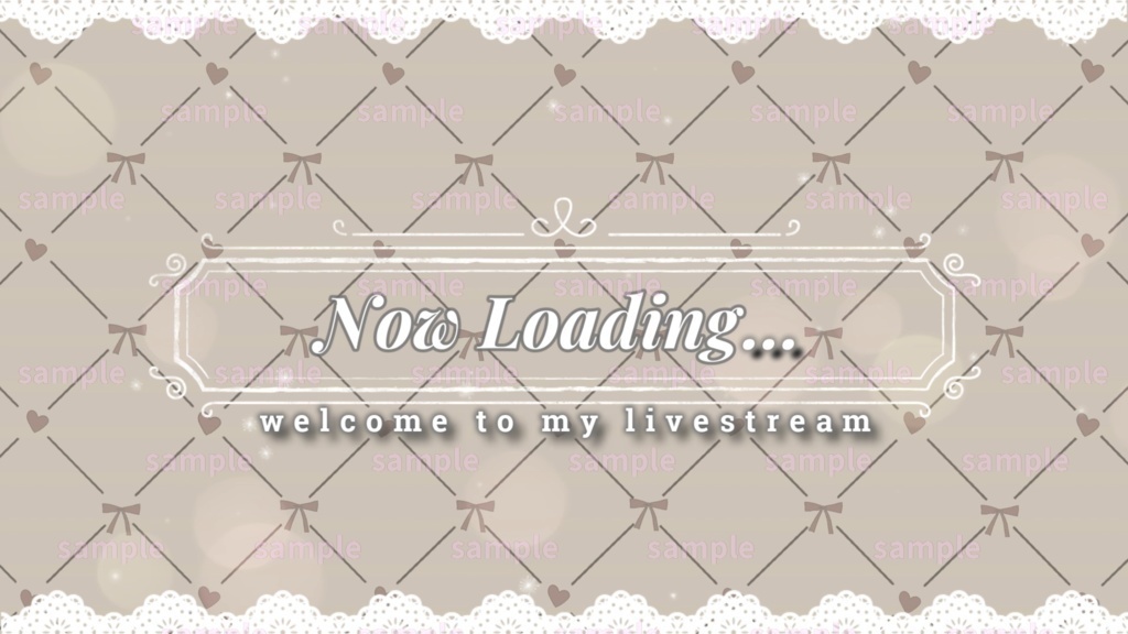 【Vtuber/配信者向け/配信素材】配信OP・待機画面・ロード画面