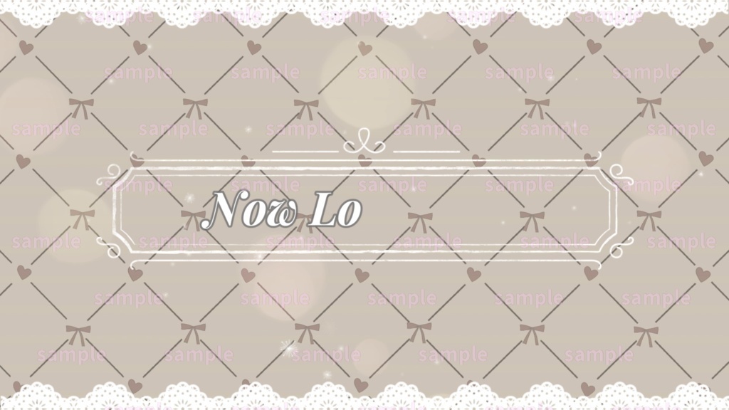 【Vtuber/配信者向け/配信素材】配信OP・待機画面・ロード画面