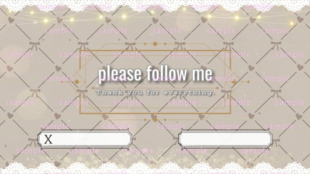 【Vtuber/配信者向け/配信素材】 配信エンディング/ED