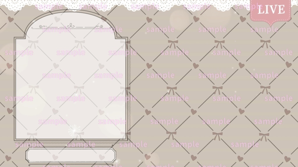 【Vtuber/配信者向け/配信素材】雑談画面