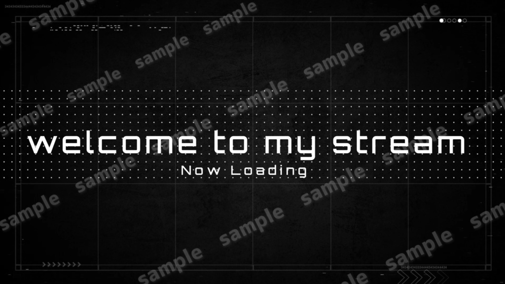 【Vtuber/配信者向け/配信素材】配信OP・待機画面・ロード画面