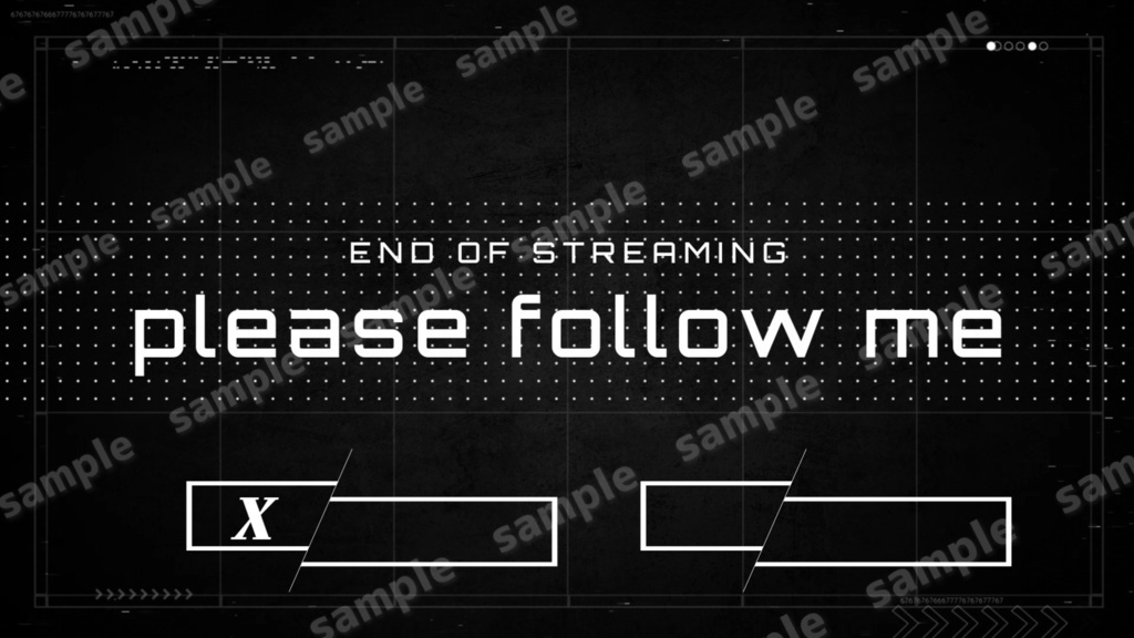 【Vtuber/配信者向け/配信素材】 配信エンディング/ED