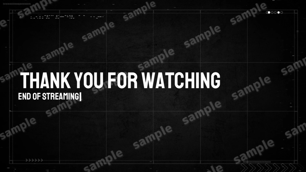 【Vtuber/配信者向け/配信素材】 配信エンディング/ED