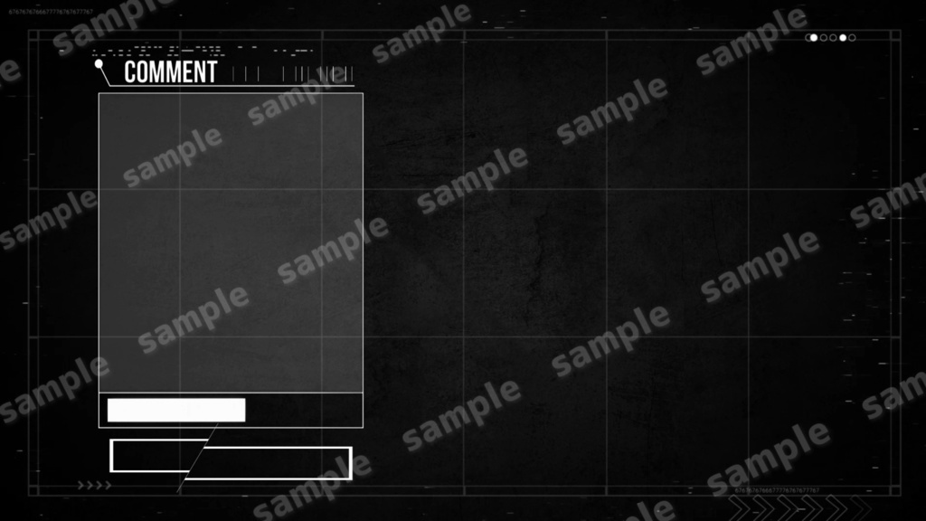 【Vtuber/配信者向け/配信素材】雑談画面