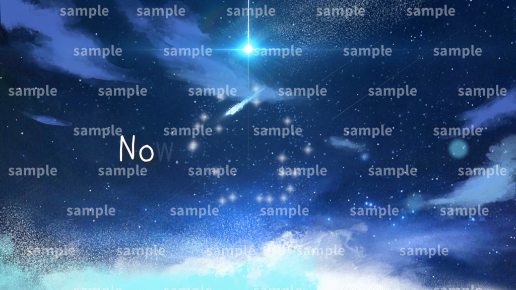 【Vtuber/配信者向け/配信素材】 待機画面/OP 夜空