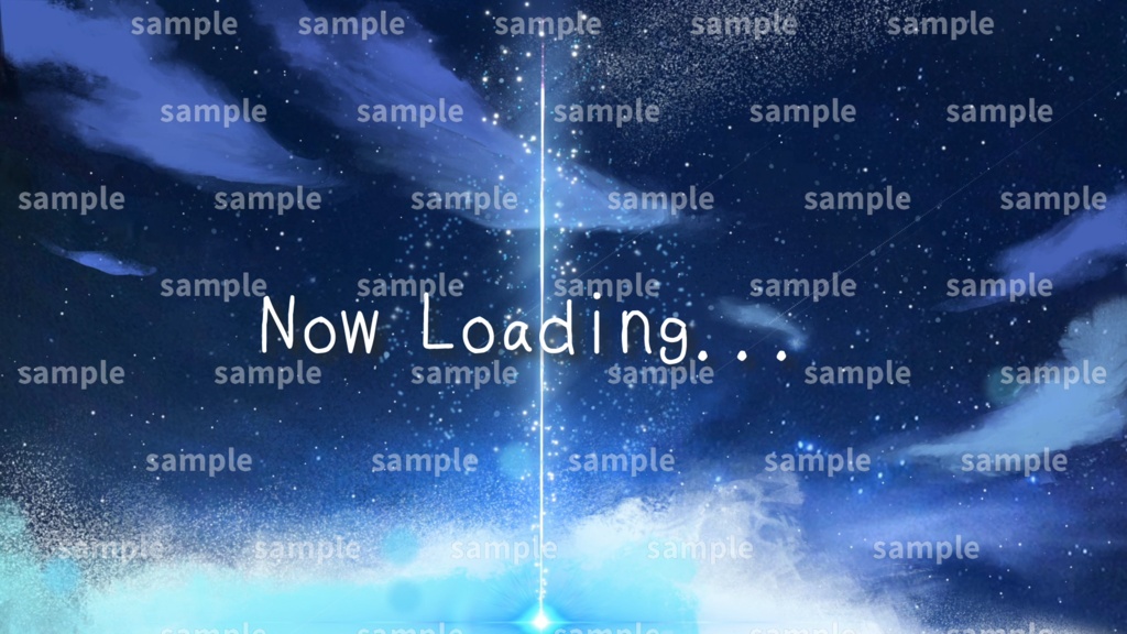 【Vtuber/配信者向け/配信素材】 待機画面/OP 夜空