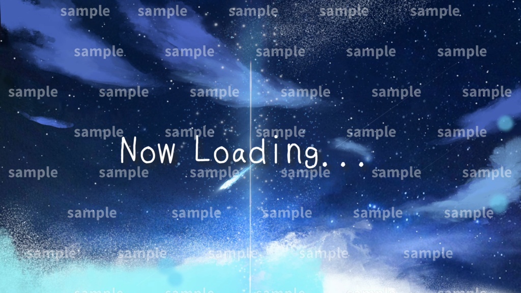 【Vtuber/配信者向け/配信素材】 待機画面/OP 夜空