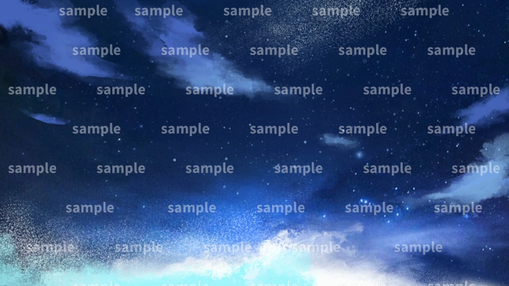 【Vtuber/配信者向け/配信素材】 待機画面/OP 夜空