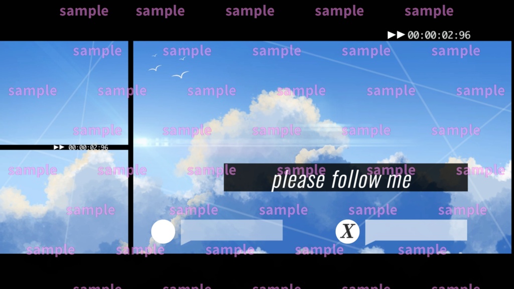 【Vtuber/配信者向け/配信素材】 配信エンディング/ED/空