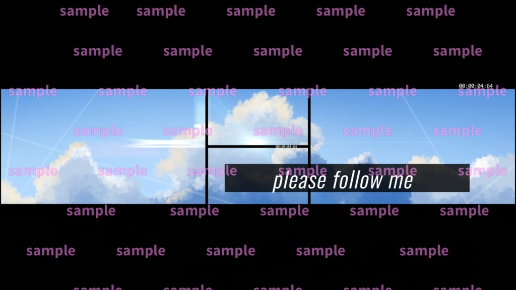 【Vtuber/配信者向け/配信素材】 配信エンディング/ED/空