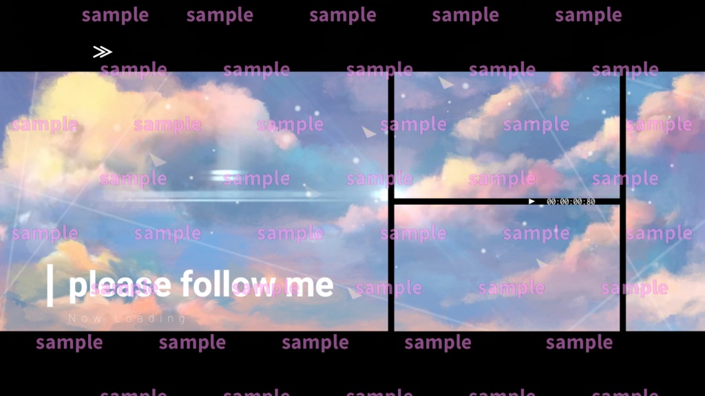 【Vtuber/配信者向け/配信素材】 配信エンディング/ED