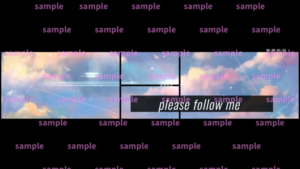 【Vtuber/配信者向け/配信素材】 配信エンディング/ED