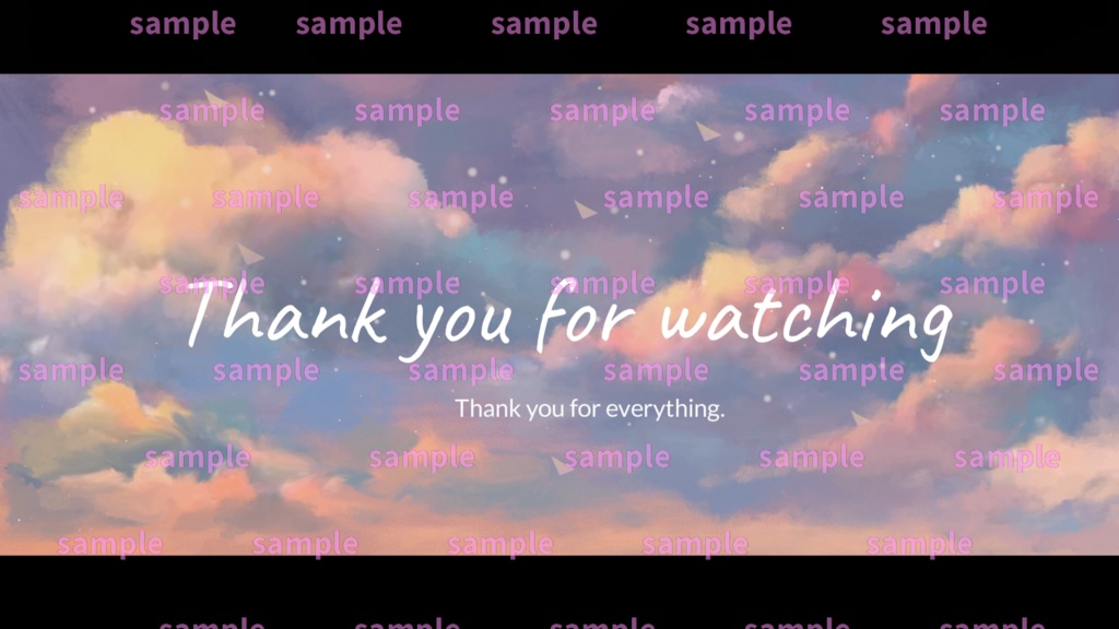 【Vtuber/配信者向け/配信素材】 配信エンディング/ED