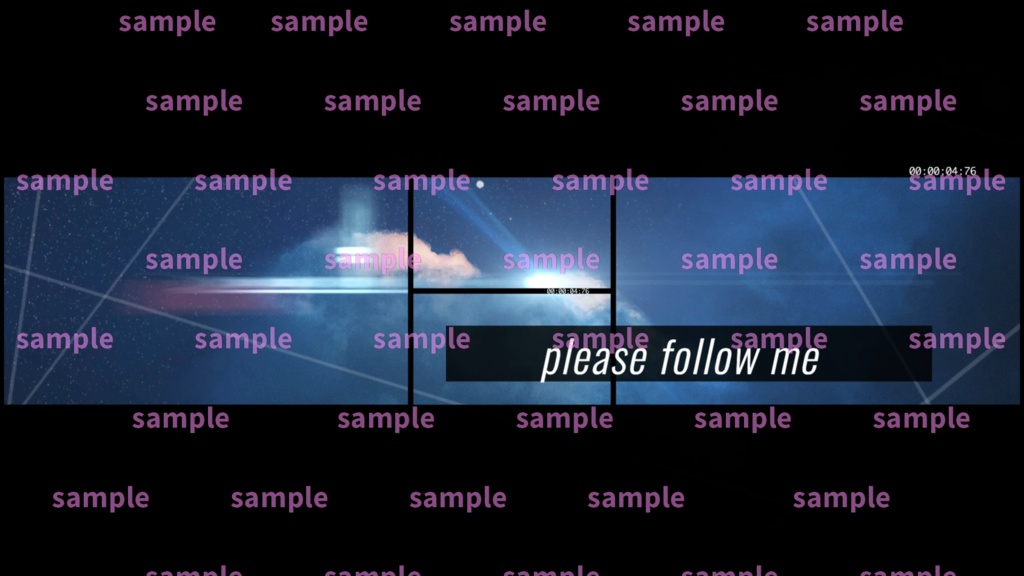 【Vtuber/配信者向け/配信素材】 配信エンディング/ED/空