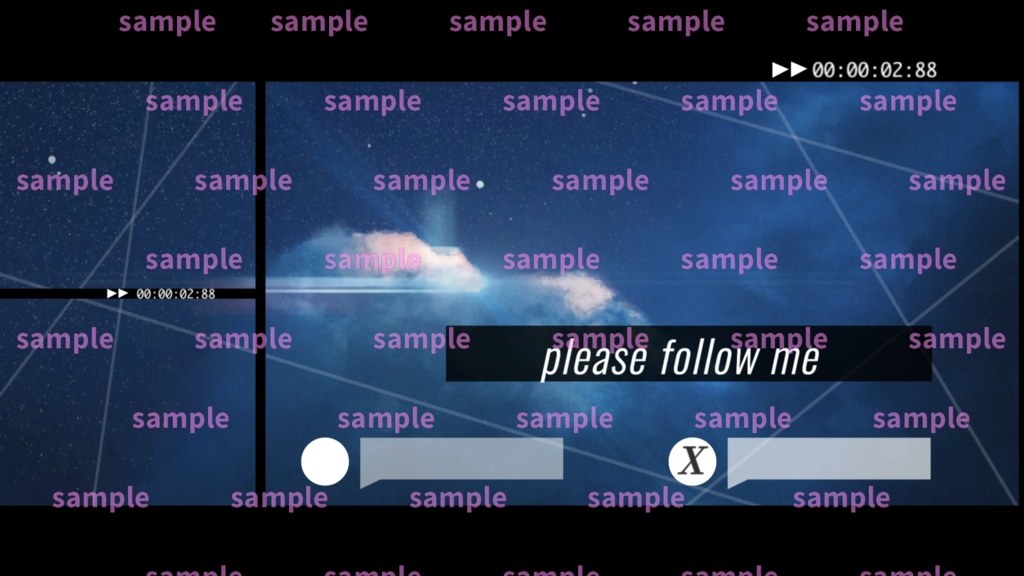 【Vtuber/配信者向け/配信素材】 配信エンディング/ED/空