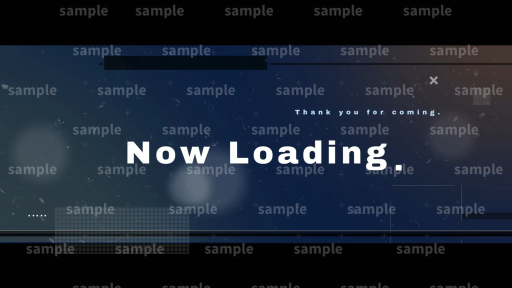 【Vtuber/配信者向け/配信素材】 待機画面/OP