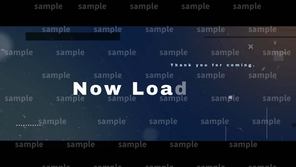 【Vtuber/配信者向け/配信素材】 待機画面/OP