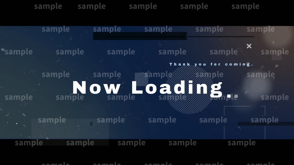 【Vtuber/配信者向け/配信素材】 待機画面/OP