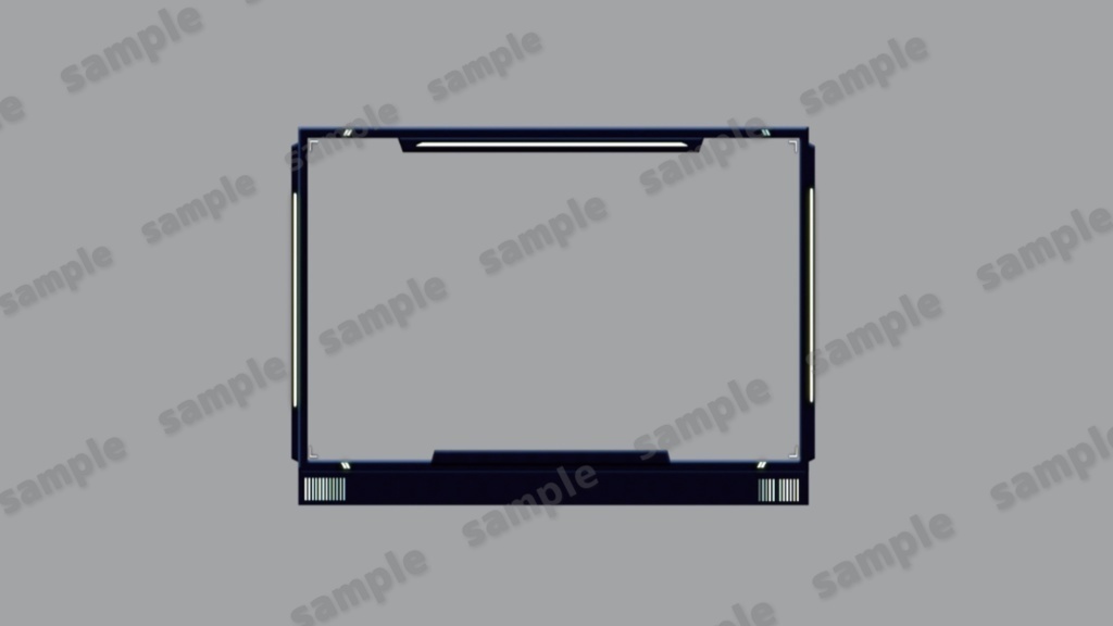 【Vtuber/配信者向け/配信素材】 FPS配信フレーム/配信画面