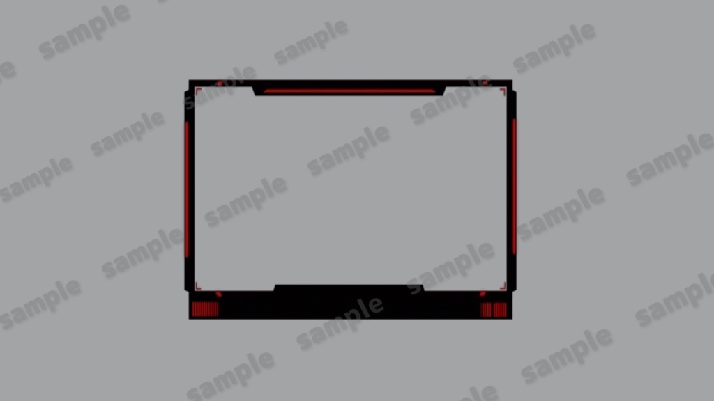 【Vtuber/配信者向け/配信素材】 FPS配信フレーム/配信画面