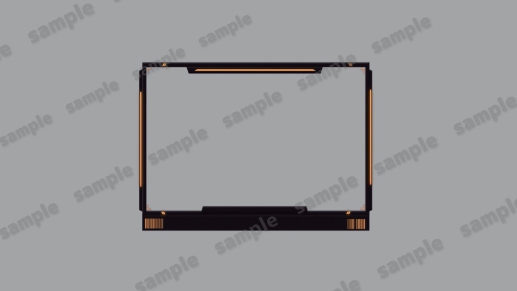 【Vtuber/配信者向け/配信素材】 FPS配信フレーム/配信画面