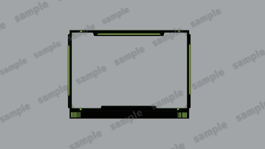 【Vtuber/配信者向け/配信素材】 FPS配信フレーム/配信画面