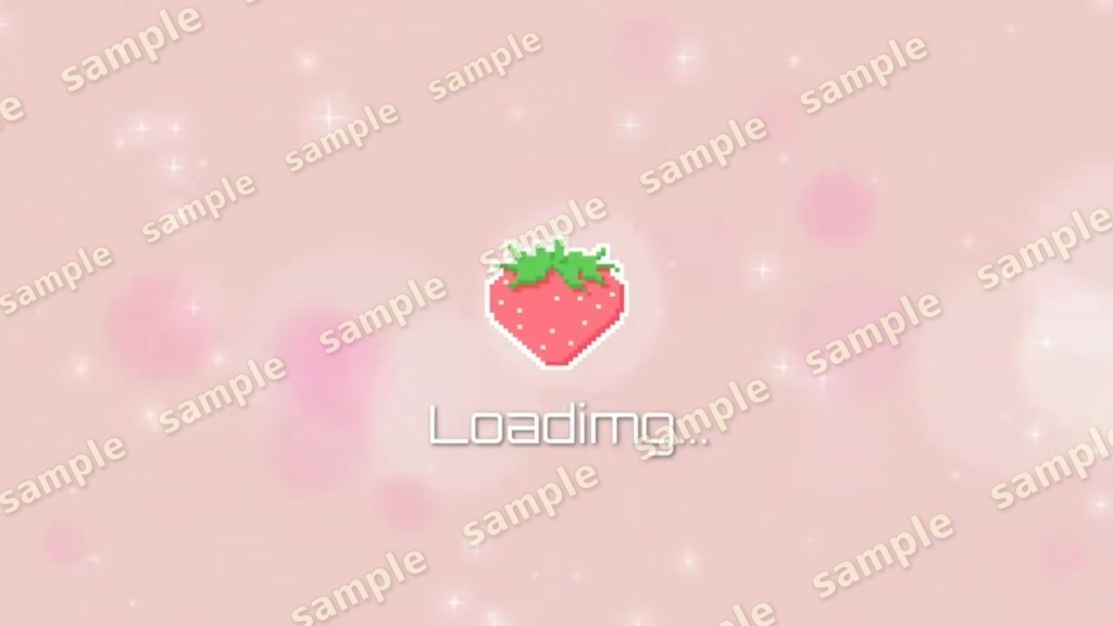 【Vtuber/配信者向け/配信素材】 待機画面/OP/可愛い