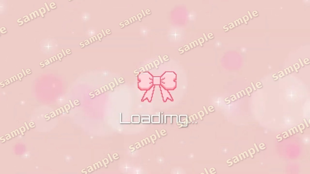 【Vtuber/配信者向け/配信素材】 待機画面/OP/可愛い