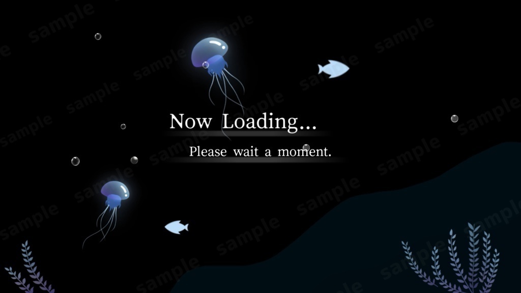 【Vtuber/配信者向け/配信素材】 待機画面/OP 海