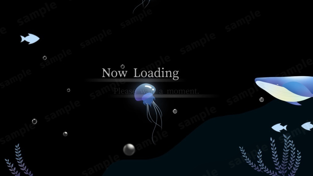 【Vtuber/配信者向け/配信素材】 待機画面/OP 海