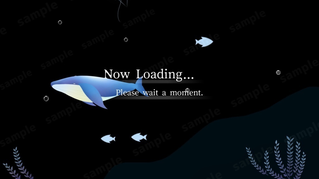 【Vtuber/配信者向け/配信素材】 待機画面/OP 海