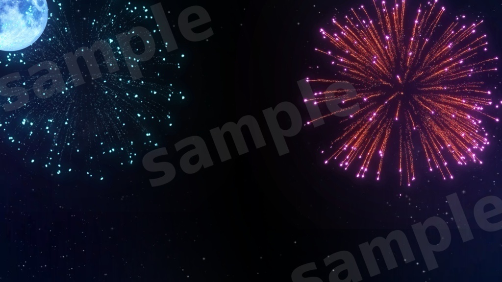 【Vtuber/配信者向け/配信素材】 花火配信素材/配信画面/雑談画面