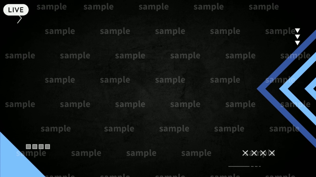 【配信者/Vtuber用】カスタム式 配信画面 ゲーム/雑談画面