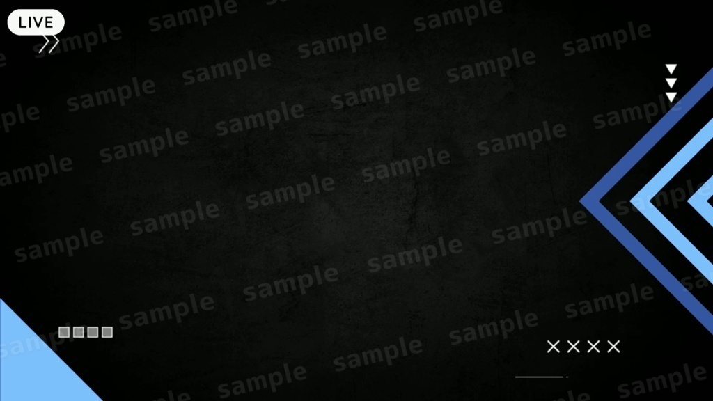 【配信者/Vtuber用】カスタム式 配信画面 ゲーム/雑談画面