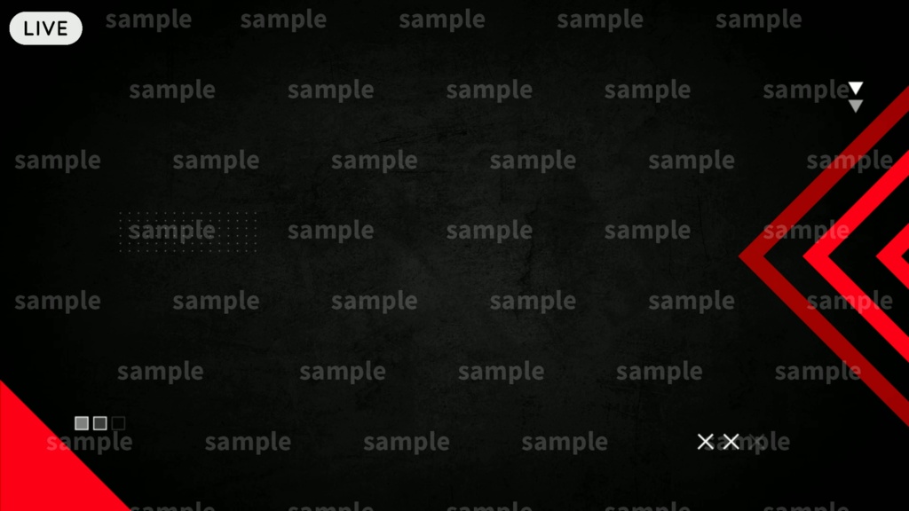 【配信者/Vtuber用】カスタム式 配信画面 ゲーム/雑談画面