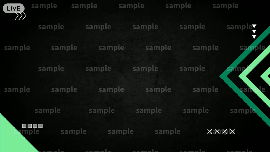 【配信者/Vtuber用】カスタム式 配信画面 ゲーム/雑談画面