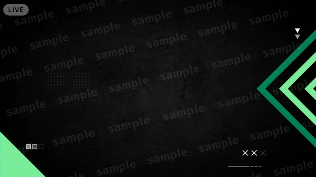 【配信者/Vtuber用】カスタム式 配信画面 ゲーム/雑談画面