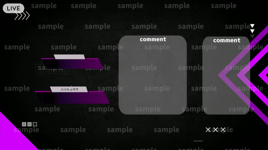 【配信者/Vtuber用】カスタム式 配信画面 ゲーム/雑談画面