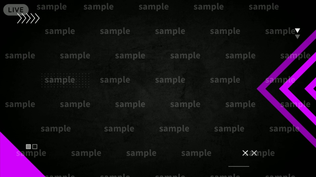 【配信者/Vtuber用】カスタム式 配信画面 ゲーム/雑談画面