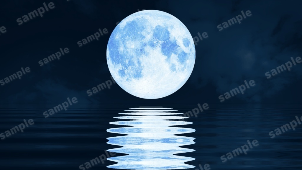 【Vtuber/配信者向け/配信素材】月見動画素材! 配信画面/雑談画面